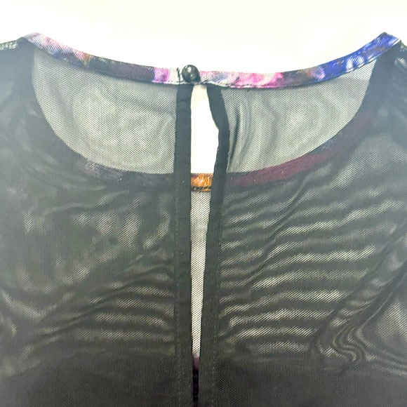 Cache Sheer Top Floral Blouse Size Small - Picture 4 of 7